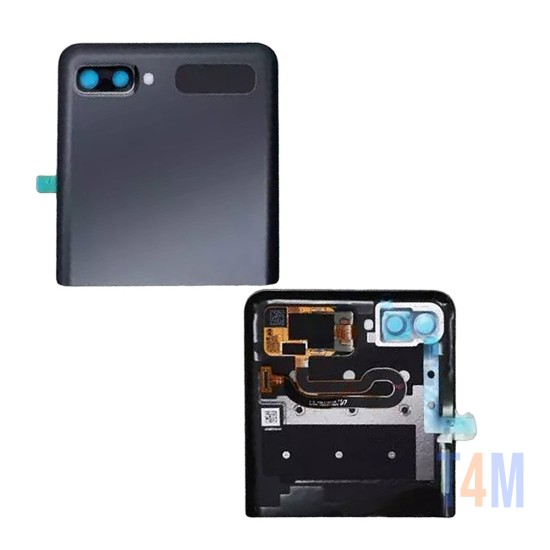 LCD Samsung Galaxy Z Flip 2020/Sm-F700 Externo Service Pack Preto